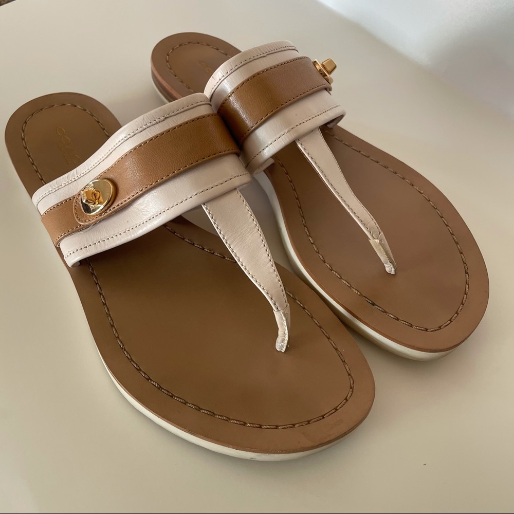 Coach Leather Sandals